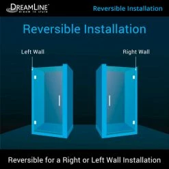 DreamLine SHDR-20237210F-01 Unidoor 23" Frameless Hinged Shower Door Chrome Finish -Bathtubs & Showers Shop B1142654 3