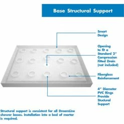 DreamLine DLT-1136360 SlimLine 36" x 36" Shower Base -Bathtubs & Showers Shop B1142784 4 1