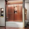 DreamLine SHDR-0960580-01 Infinity-Z 56" - 60" Frameless Sliding Tub Door Chrome Finish -Bathtubs & Showers Shop B1142868 1