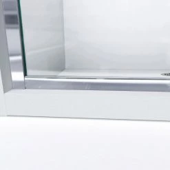 DreamLine SHDR-0960720-04-FR Infinity-Z 56" - 60" Shower Door Frosted Glass Door Brushed Nickel -Bathtubs & Showers Shop B1142924 8
