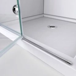 DreamLine SHDR-3636580-01 EZ-fold 36" Frameless Hinged Tub Door Chrome Finish -Bathtubs & Showers Shop B1142955 12
