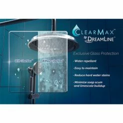 DreamLine SHDR-23307210-01 Radiance 30" Frameless Hinged Shower Door Chrome Finish -Bathtubs & Showers Shop B1143116 7