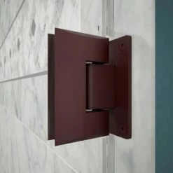 DreamLine SHDR-20297210F-06 Unidoor 29" Frameless Hinged Shower Door Oil Rubbed Bronze Finish -Bathtubs & Showers Shop B1143157 6