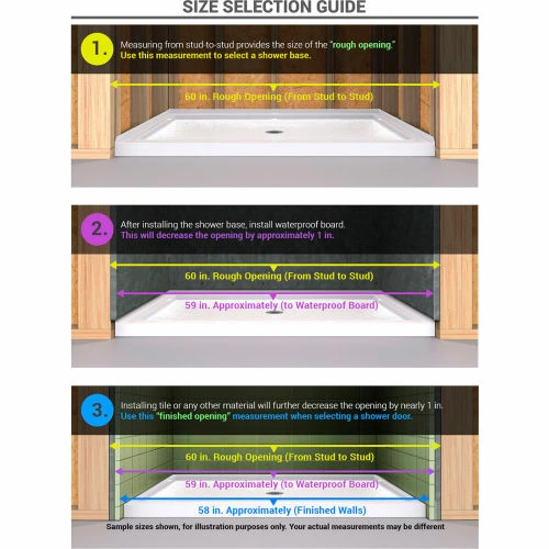 Dreamline SHDR-22327200-01 Flex Pivot Shower Door, Chrome, 32 to 36" x 72" 12 Dreamline SHDR-22327200-01 Flex Pivot Shower Door, Chrome, 32 to 36" x 72" - Image 10