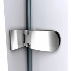 Dreamline SHDR-3534586-EX-01 Aqua Uno Hinged Tub Door, Chrome, 56 to 60" x 58" -Bathtubs & Showers Shop B1728972 5