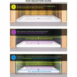 Dreamline SHDR-3636580-EX-01 AquaFold Hinged Tub Door, Chrome, 56 to 60" x 58" -Bathtubs & Showers Shop B1729005 15