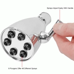 Speakman Anystream® Icon 6-Jet Shower Head, Polished Chrome Finish, 2.5 GPM 23 Speakman Anystream® Icon 6-Jet Shower Head, Polished Chrome Finish, 2.5 GPM -Bathtubs & Showers Shop B622163 2wco