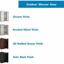 DreamLine™ Unidoor Frameless Shower Door SHDR-20267210F-01, 26" x 72" -Bathtubs & Showers Shop B809706 7