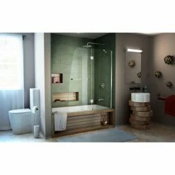 DreamLine™ Aqua Clear Glass Bathtub Door SHDR-3148586-01, 48" x 58" -Bathtubs & Showers Shop B809712 4