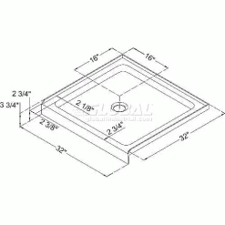 DreamLine DLT-1132320 SlimLine 32" x 32" Shower Base -Bathtubs & Showers Shop DLT1132320 1