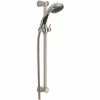 Delta 57014-SS, Slide Bar Hand Shower, Stainless 2 Delta 57014-SS, Slide Bar Hand Shower, Stainless -Bathtubs & Showers Shop IPL 57014 SS