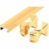 Prime-Line Products Prime-Line M 6094 Shower Door Towel Bar and Bracket Set, Brass