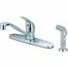 Olympia Elite K-4162 Single Lever Handle Kitchen Faucet with Spray Polished Chrome -Bathtubs & Showers Shop PZR K 4162