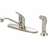 Olympia Elite K-4162-BN Single Lever Handle Kitchen Faucet with Spray PVD Brushed Nickel