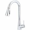 Olympia i2 K-5020 Single Lever Pull-Down Kitchen Faucet Polished Chrome -Bathtubs & Showers Shop PZR K 5020