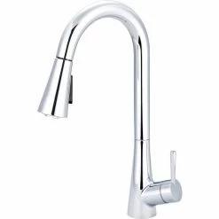 Olympia i2 K-5020 Single Lever Pull-Down Kitchen Faucet Polished Chrome