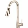 Olympia i2 K-5020-BN Single Lever Pull-Down Kitchen Faucet PVD Brushed Nickel -Bathtubs & Showers Shop PZR K 5020 BN
