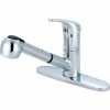 Olympia Elite K-5030 Single Handle Pull-Out Kitchen Faucet Polished Chrome -Bathtubs & Showers Shop PZR K 5030