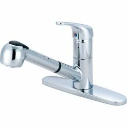 Olympia Elite K-5030 Single Handle Pull-Out Kitchen Faucet Polished Chrome