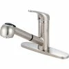 Olympia Elite K-5030-BN Single Handle Pull-Out Kitchen Faucet PVD Brushed Nickel