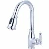 Olympia Accent K-5040 Single Lever Pull-Down Kitchen Faucet Polished Chrome -Bathtubs & Showers Shop PZR K 5040
