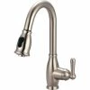 Olympia Accent K-5040-BN Single Lever Pull-Down Kitchen Faucet PVD Brushed Nickel
