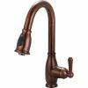 Olympia Accent K-5040-ORB Single Lever Pull-Down Kitchen Faucet Oil Rubbed Bronze -Bathtubs & Showers Shop PZR K 5040 ORB