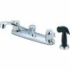 Olympia Elite K-5131 Two Handle Kitchen Faucet with Spray Polished Chrome 2 Olympia Elite K-5131 Two Handle Kitchen Faucet with Spray Polished Chrome -Bathtubs & Showers Shop PZR K 5131