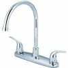 Olympia Accent K-5370 Two Handle Kitchen Faucet Polished Chrome -Bathtubs & Showers Shop PZR K 5370
