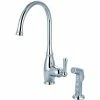 Olympia Accent K-5441 Single Lever Kitchen Faucet with Spray Polished Chrome -Bathtubs & Showers Shop PZR K 5441