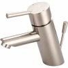 Olympia i2 L-6050-BN Single Lever Bathroom Faucet with Pop-Up PVD Brushed Nickel -Bathtubs & Showers Shop PZR L 6050 BN