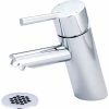 Olympia i2 L-6051G Single Lever Bathroom Faucet with Grid Strainer Polished Chrome -Bathtubs & Showers Shop PZR L 6051G