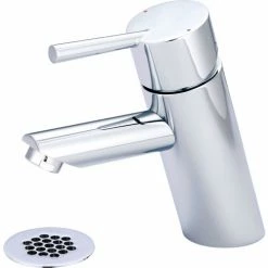 Olympia i2 L-6051G Single Lever Bathroom Faucet with Grid Strainer Polished Chrome