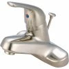 Olympia Elite L-6160-BN Single Lever Handle Bathroom Faucet with Pop-Up PVD Brushed Nickel -Bathtubs & Showers Shop PZR L 6160 BN