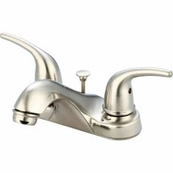 Olympia Accent L-7270-BN Two Handle Bathroom Faucet with Pop-UP PVD Brushed Nickel
