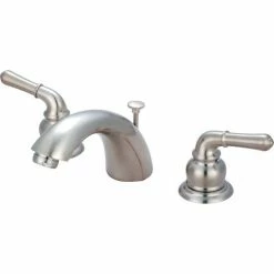 Olympia Accent L-7330-BN Two Handle Bathroom Widespread Faucet with Pop-Up PVD Brushed Nickel