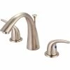Olympia Accent L-7472-BN Two Handle Bathroom Widespread Faucet with Pop-Up PVD Brushed Nickel -Bathtubs & Showers Shop PZR L 7472 BN