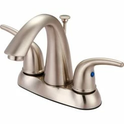 Olympia Accent L-7570-BN Two Handle Bathroom Faucet with Pop-Up PVD Brushed Nickel
