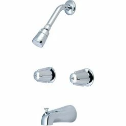 Olympia Elite P-1210 Two Handle Tub/Shower Set Polished Chrome