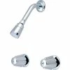 Olympia Elite P-1212 Two Handle Shower Set Polished Chrome -Bathtubs & Showers Shop PZR P 1212