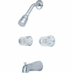 Olympia Elite P-1220 Two Handle Tub/Shower Set Polished Chrome
