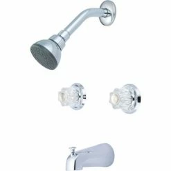 Olympia Elite P-1240 Two Handle Shower Set Polished Chrome