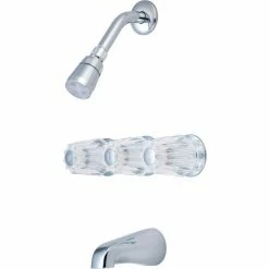 Olympia Elite P-3220 Three Handle Tub/Shower Set Polished Chrome