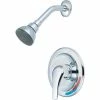 Olympia Elite T-2302 Single Lever Shower Trim Only Polished Chrome -Bathtubs & Showers Shop PZR T 2302