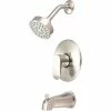 Olympia i1 T-2330-BN Single Lever Tub/Shower Trim Kit Only PVD Brushed Nickel -Bathtubs & Showers Shop PZR T 2330 BN