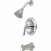 Olympia Accent T-2350-BN Single Lever Tub/Shower Trim Kit Only PVD Brushed Nickel 1 Olympia Accent T-2350-BN Single Lever Tub/Shower Trim Kit Only PVD Brushed Nickel -Bathtubs & Showers Shop PZR T 2350 BN
