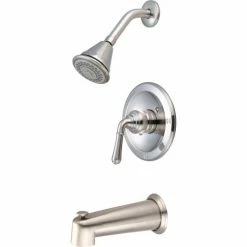 Olympia Accent T-2353-BN Single Lever Tub/Shower Trim Kit Only PVD Brushed Nickel