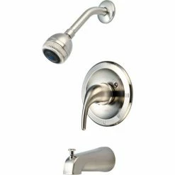 Olympia Accent T-2360-BN Single Lever Tub/Shower Trim Kit Only PVD Brushed Nickel
