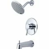 Olympia i2 T-2374 Single Lever Tub/Shower Trim Kit Only Polished Chrome