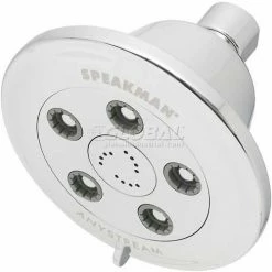 Speakman Anystream® Alexandria Wall Mount Shower Head, Polished Chrome Finish, 2.5 GPM